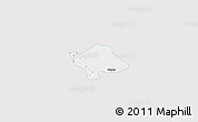 Silver Style 3D Map of Svay Teap, single color outside