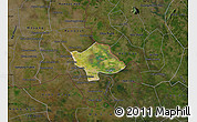 Satellite Map of Svay Teap, darken