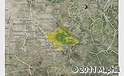 Satellite Map of Svay Teap, semi-desaturated