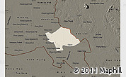 Shaded Relief Map of Svay Teap, darken