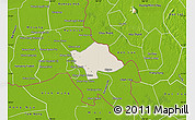 Shaded Relief Map of Svay Teap, physical outside