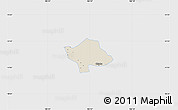 Shaded Relief Map of Svay Teap, single color outside
