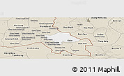 Classic Style Panoramic Map of Svay Teap