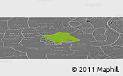 Physical Panoramic Map of Svay Teap, desaturated