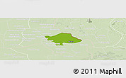 Physical Panoramic Map of Svay Teap, lighten