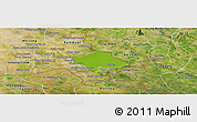 Physical Panoramic Map of Svay Teap, satellite outside