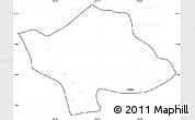 Blank Simple Map of Svay Teap, cropped outside
