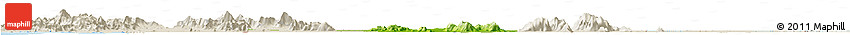 Physical Horizon Map of Takeo, shaded relief outside Physical Horizon Map of Takeo, shaded relief outside