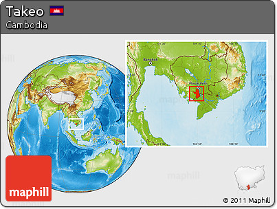Physical Location Map of Takeo
