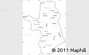 Blank Simple Map of Takeo, cropped outside