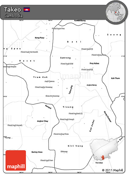 Blank Simple Map of Takeo