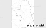 Blank Simple Map of Takeo, no labels