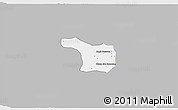 Gray 3D Map of Tram Kak, single color outside