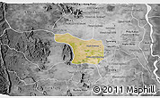 Satellite 3D Map of Tram Kak, desaturated