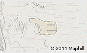 Shaded Relief 3D Map of Tram Kak, lighten
