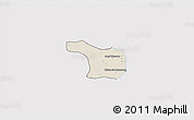 Shaded Relief 3D Map of Tram Kak, single color outside