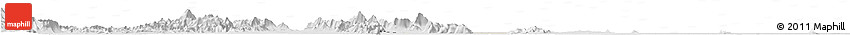 Shaded Relief Horizon Map of Tram Kak, lighten, desaturated