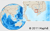Shaded Relief Location Map of Tram Kak, highlighted parent region