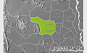 Physical Map of Tram Kak, desaturated