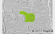 Physical Map of Tram Kak, lighten, desaturated