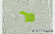 Physical Map of Tram Kak, lighten, semi-desaturated