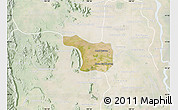 Satellite Map of Tram Kak, lighten