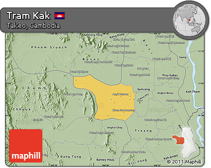 Savanna Style Map of Tram Kak