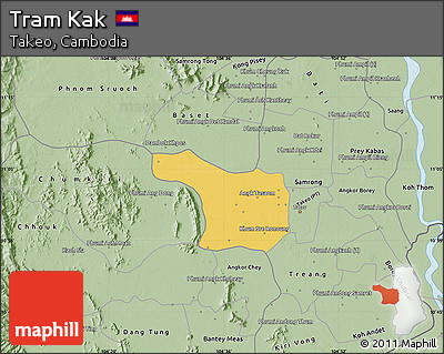 Savanna Style Map of Tram Kak