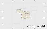 Shaded Relief Map of Tram Kak, single color outside