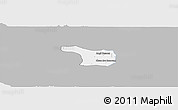 Gray Panoramic Map of Tram Kak, single color outside