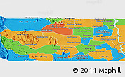 Political Panoramic Map of Tram Kak