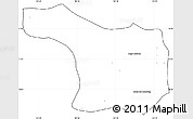 Blank Simple Map of Tram Kak, cropped outside