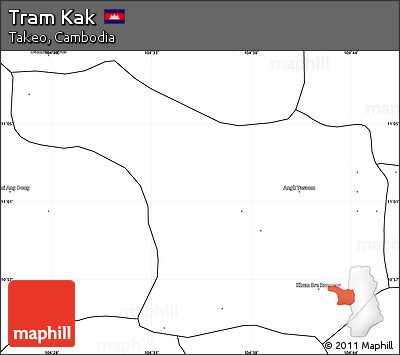 Blank Simple Map of Tram Kak