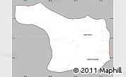 Gray Simple Map of Tram Kak, cropped outside