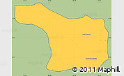 Savanna Style Simple Map of Tram Kak, cropped outside