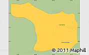 Savanna Style Simple Map of Tram Kak, single color outside