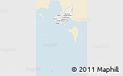Classic Style 3D Map of Tonle Sap, single color outside