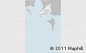 Gray 3D Map of Tonle Sap, single color outside
