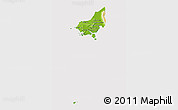 Physical 3D Map of Tonle Sap, cropped outside