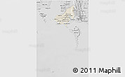 Shaded Relief 3D Map of Tonle Sap, desaturated