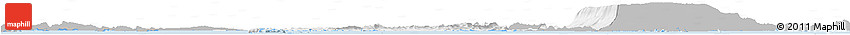 Gray Horizon Map of Tonle Sap, single color outside