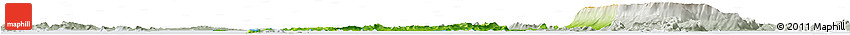 Physical Horizon Map of Tonle Sap, lighten, semi-desaturated