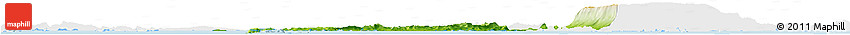 Physical Horizon Map of Tonle Sap, single color outside