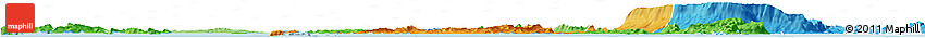 Political Horizon Map of Tonle Sap, political shades outside