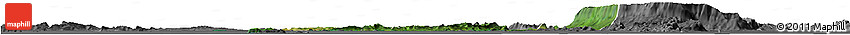 Satellite Horizon Map of Tonle Sap, desaturated