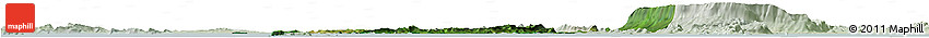 Satellite Horizon Map of Tonle Sap, lighten