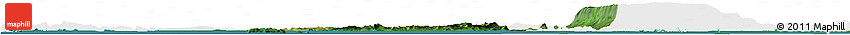 Satellite Horizon Map of Tonle Sap, single color outside