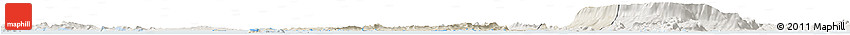 Shaded Relief Horizon Map of Tonle Sap, lighten