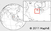 Blank Location Map of Tonle Sap