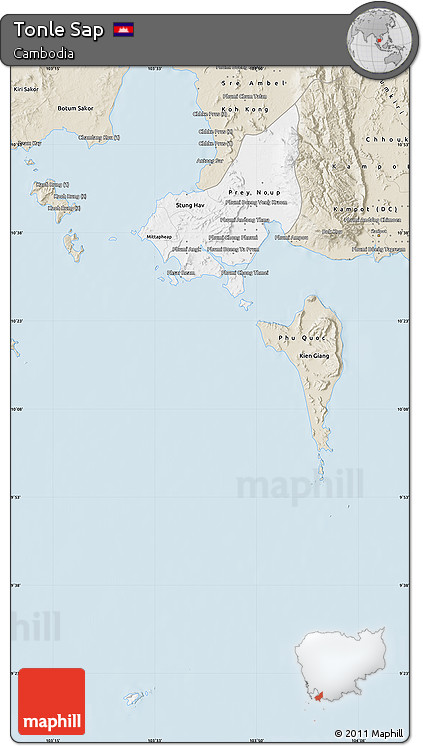 Classic Style Map of Tonle Sap